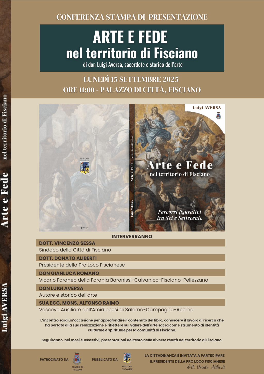 Arte e fede: a Fisciano la presentazione del libro di don Luigi&nbsp;Aversa