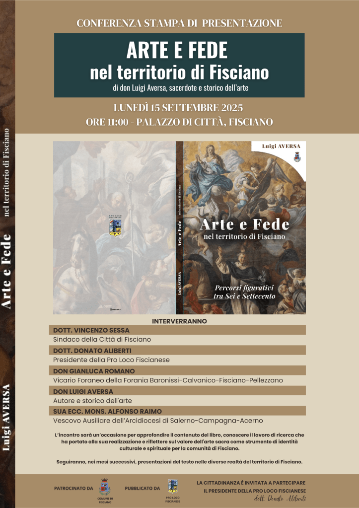 Arte e fede: a Fisciano la presentazione del libro di don Luigi&nbsp;Aversa